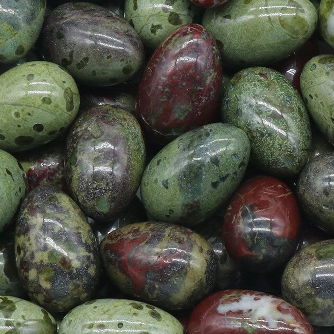 Natural Crystal Colorful Easter Egg Shaped Stone