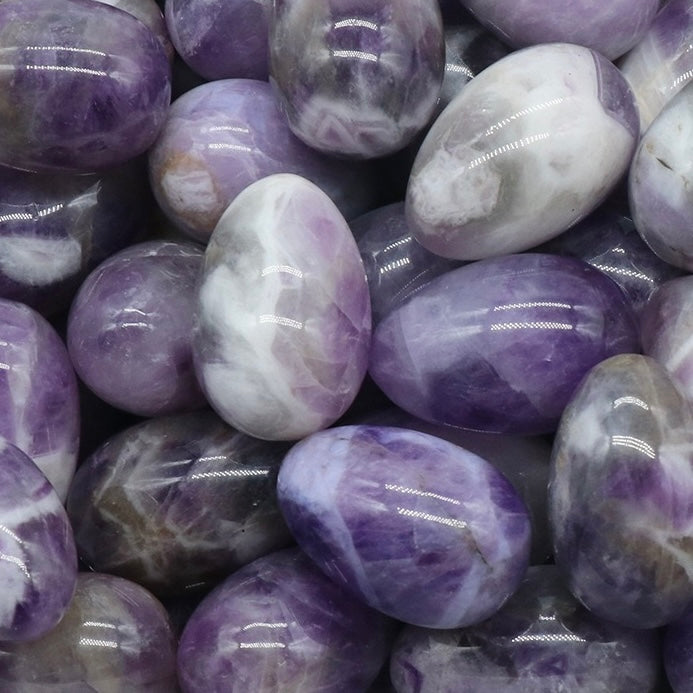 Natural Crystal Colorful Easter Egg Shaped Stone
