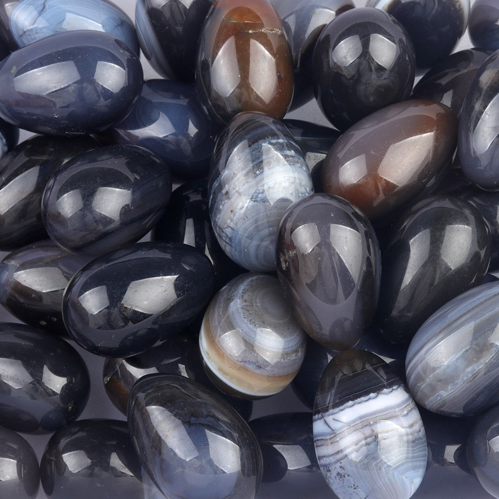 Natural Crystal Colorful Easter Egg Shaped Stone