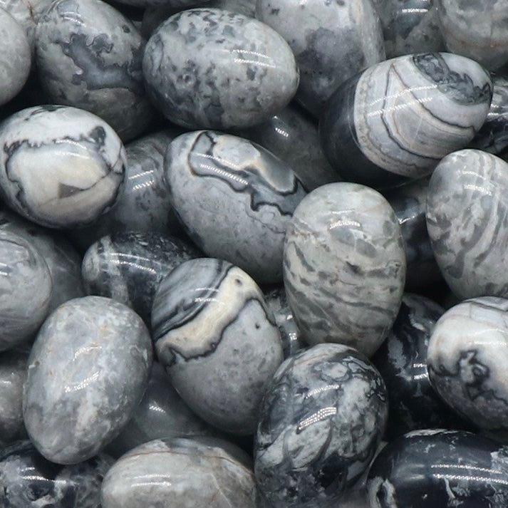 Natural Crystal Colorful Easter Egg Shaped Stone