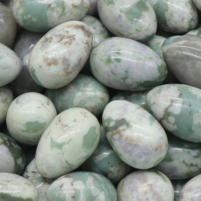 Natural Crystal Colorful Easter Egg Shaped Stone