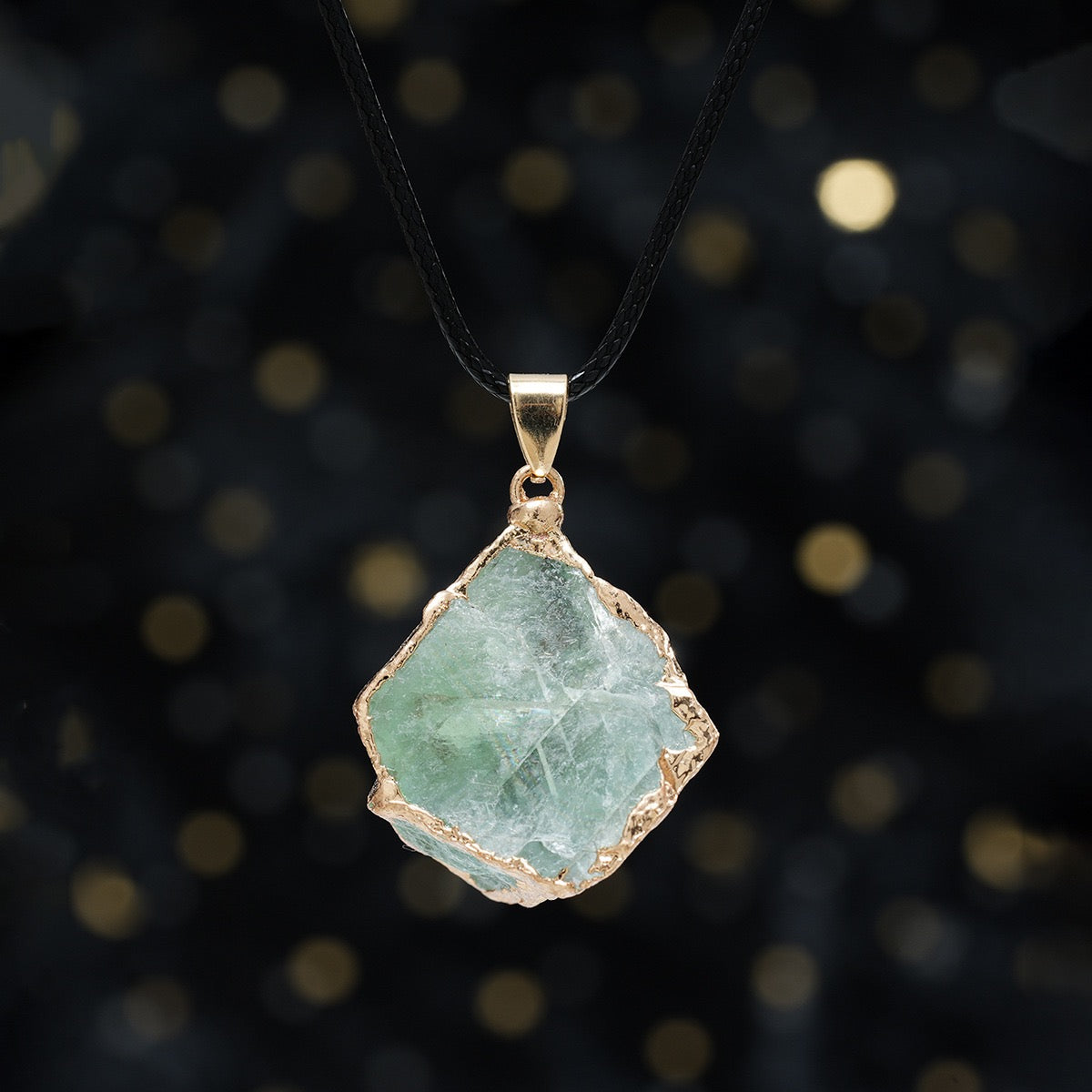 Natural Crystal Irregular Handcrafted Charm Necklace Accessory