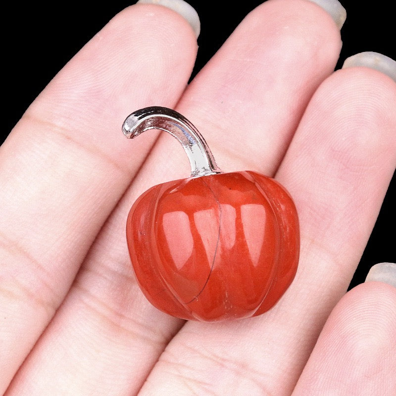Natural Crystal Carving Mini Pumpkin Gemstone