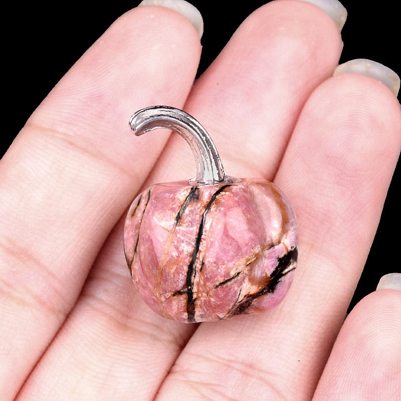 Natural Crystal Carving Mini Pumpkin Gemstone