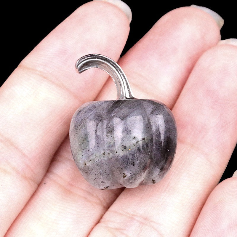 Natural Crystal Carving Mini Pumpkin Gemstone