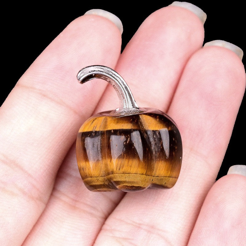 Natural Crystal Carving Mini Pumpkin Gemstone