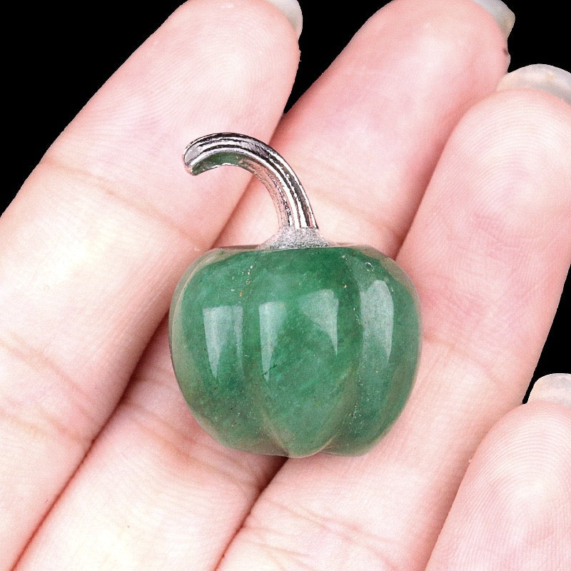 Natural Crystal Carving Mini Pumpkin Gemstone