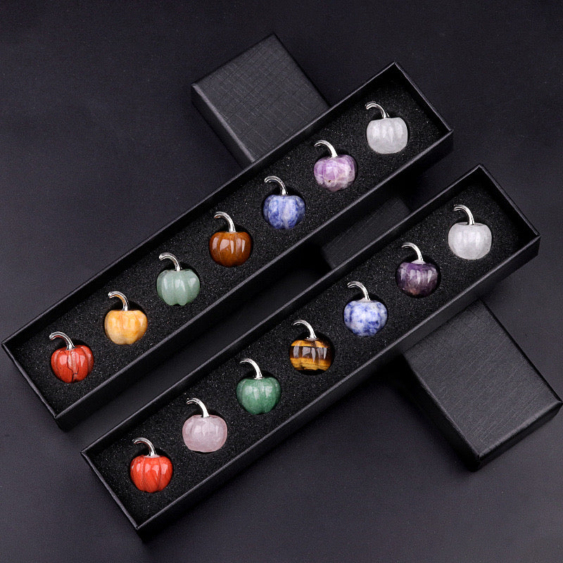 Natural Crystal Carving Gift Box【Pumpkin】