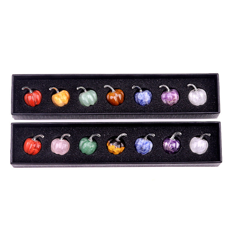 Natural Crystal Carving Gift Box【Pumpkin】