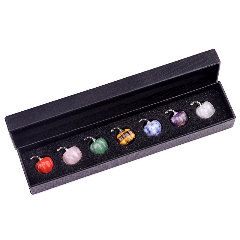 Natural Crystal Carving Gift Box【Pumpkin】
