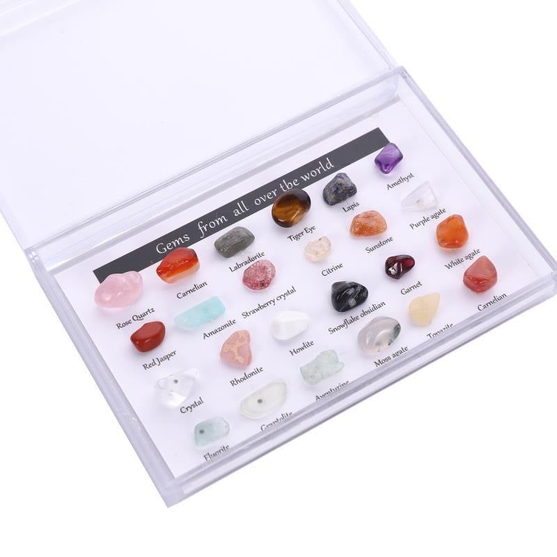 Crystal 24 Mineral Specimens Gift Box
