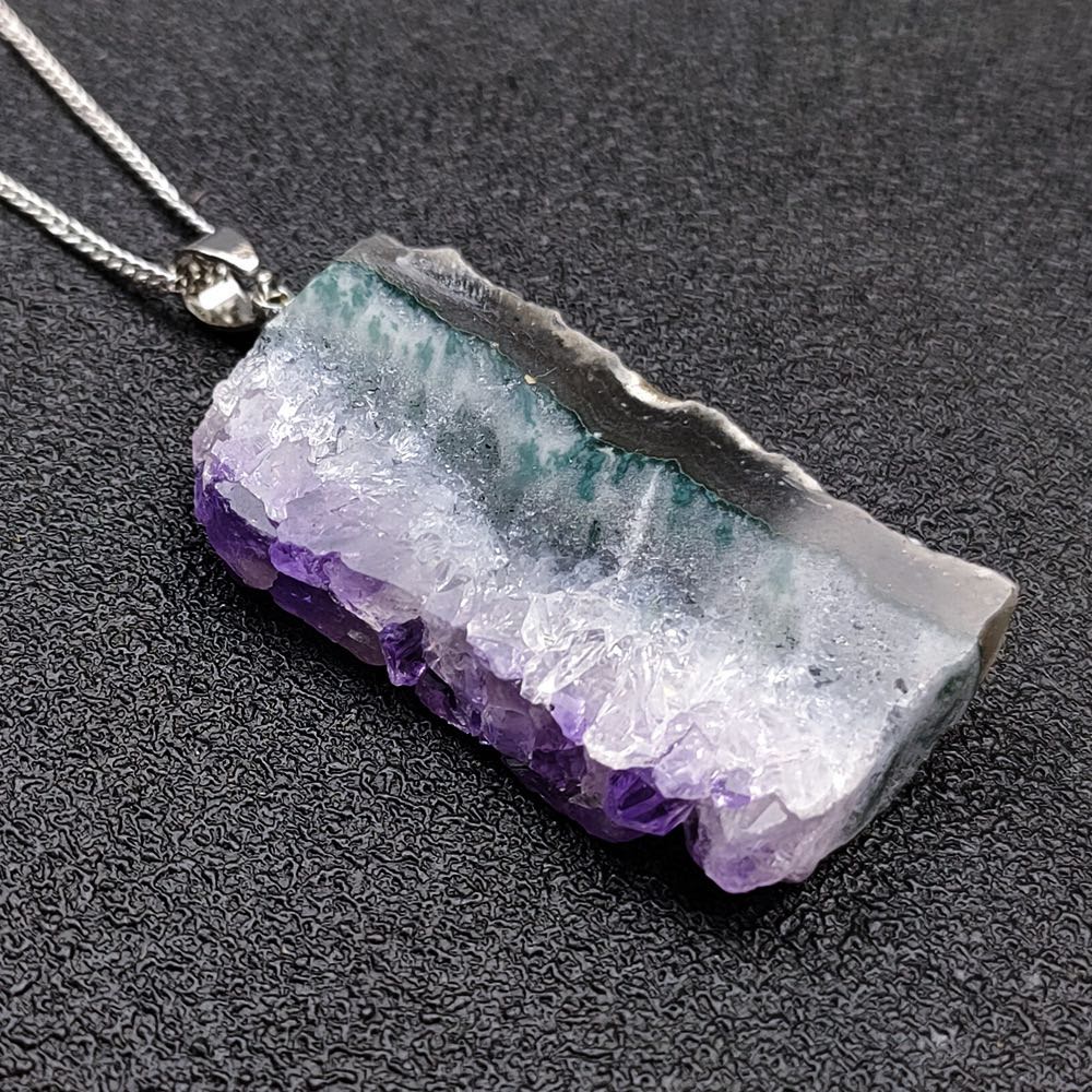 Natural Amethyst Cluster Necklace