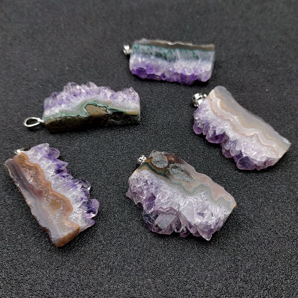 Natural Amethyst Cluster Necklace