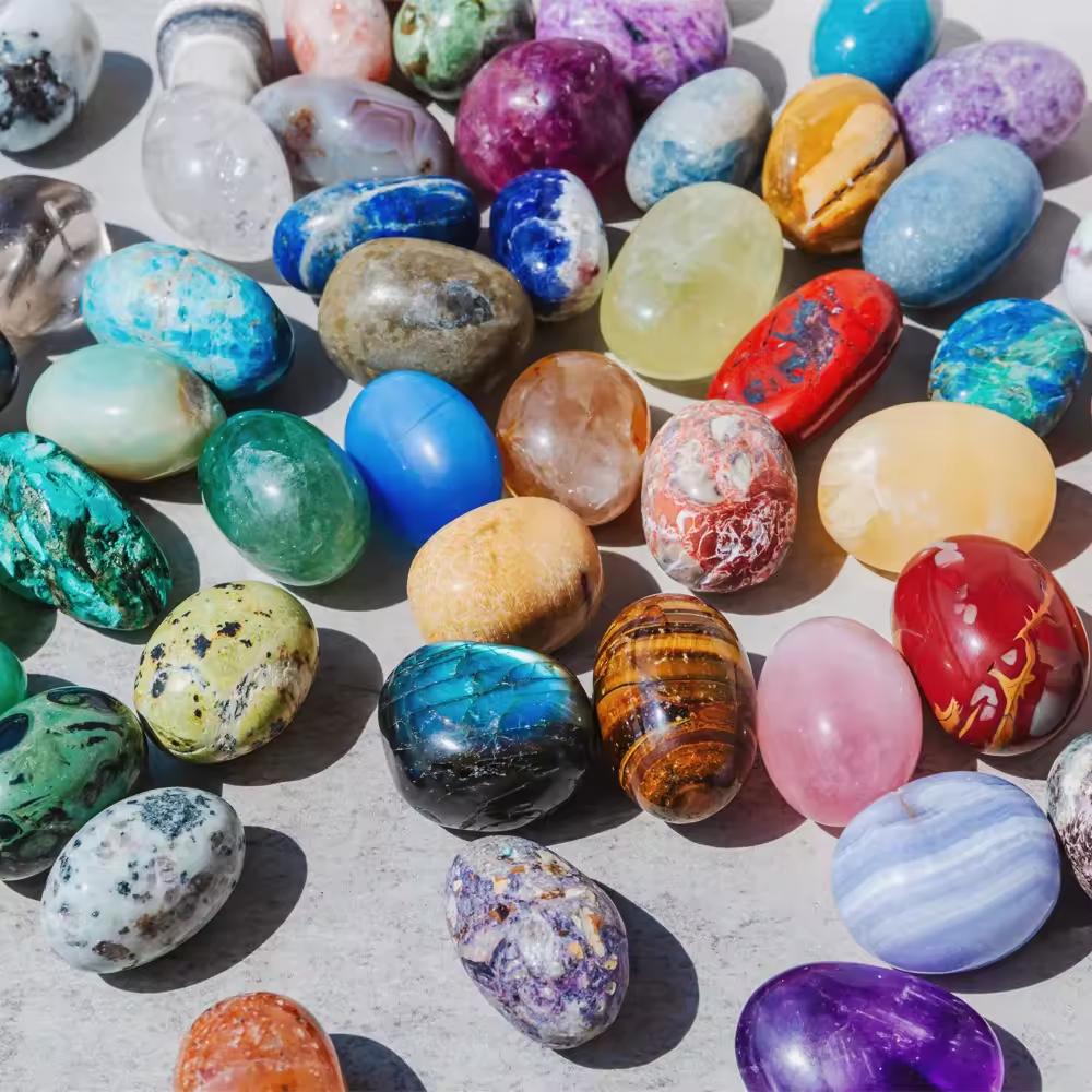 One of Everything Crystal Tumbled Set:20+ Different Tumbled Stone