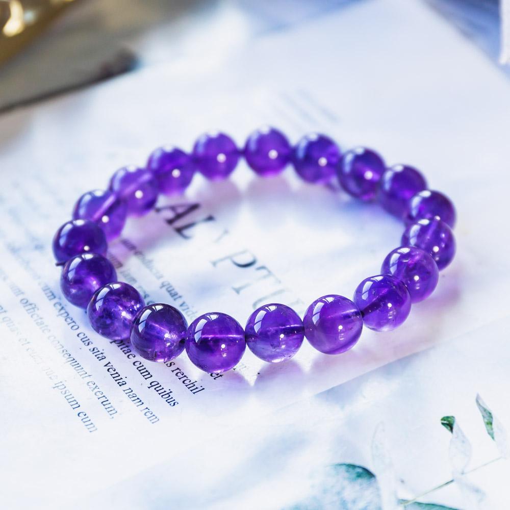Reikistal Amethyst Beaded Bracelet