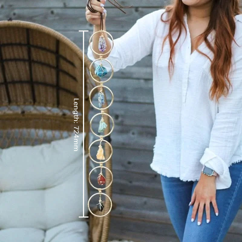 Reikistal Chakra Raw Crysta Gemstone Wall Decor