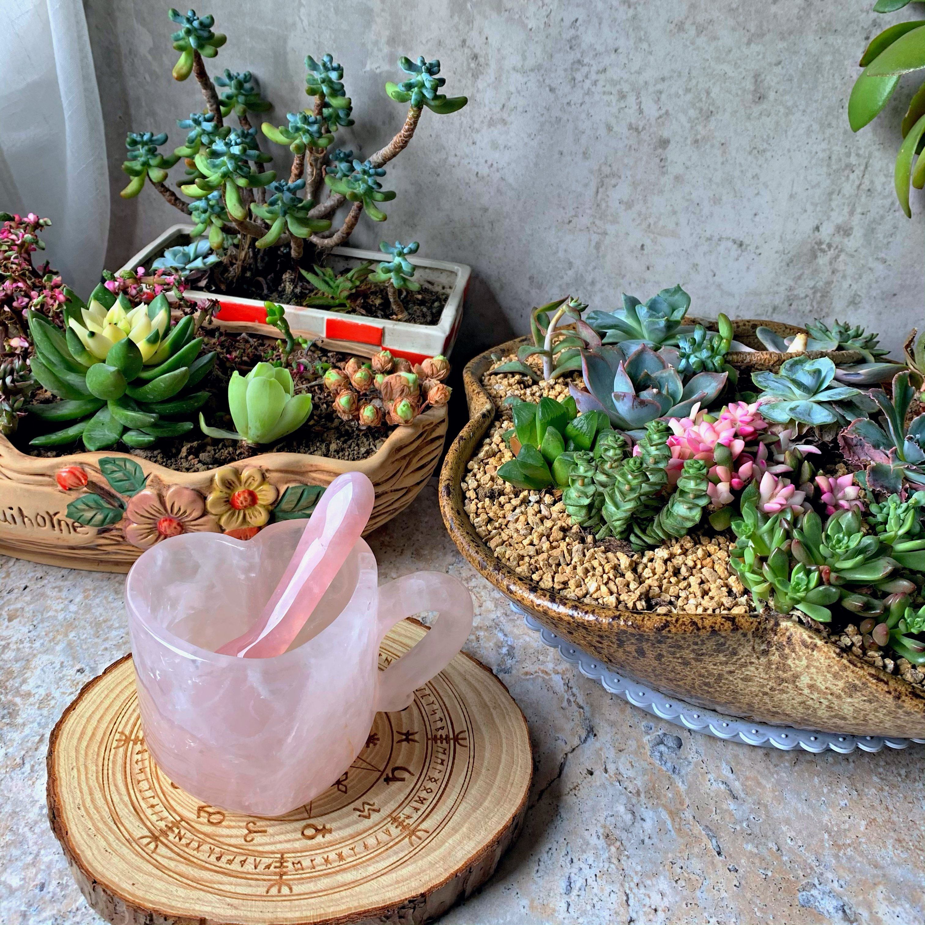 Rose Quartz Heart Cup/Mug