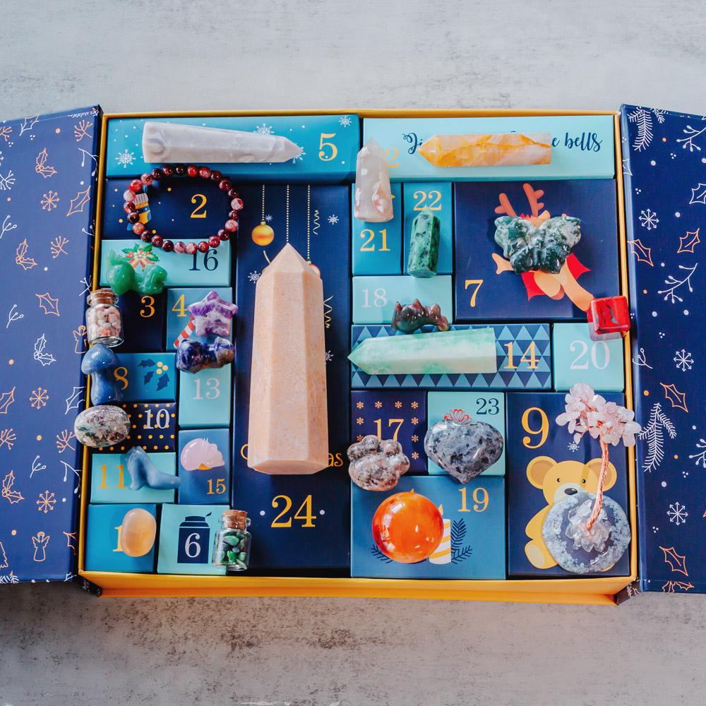 Christmas Countdown Natural Crystal Gift Box