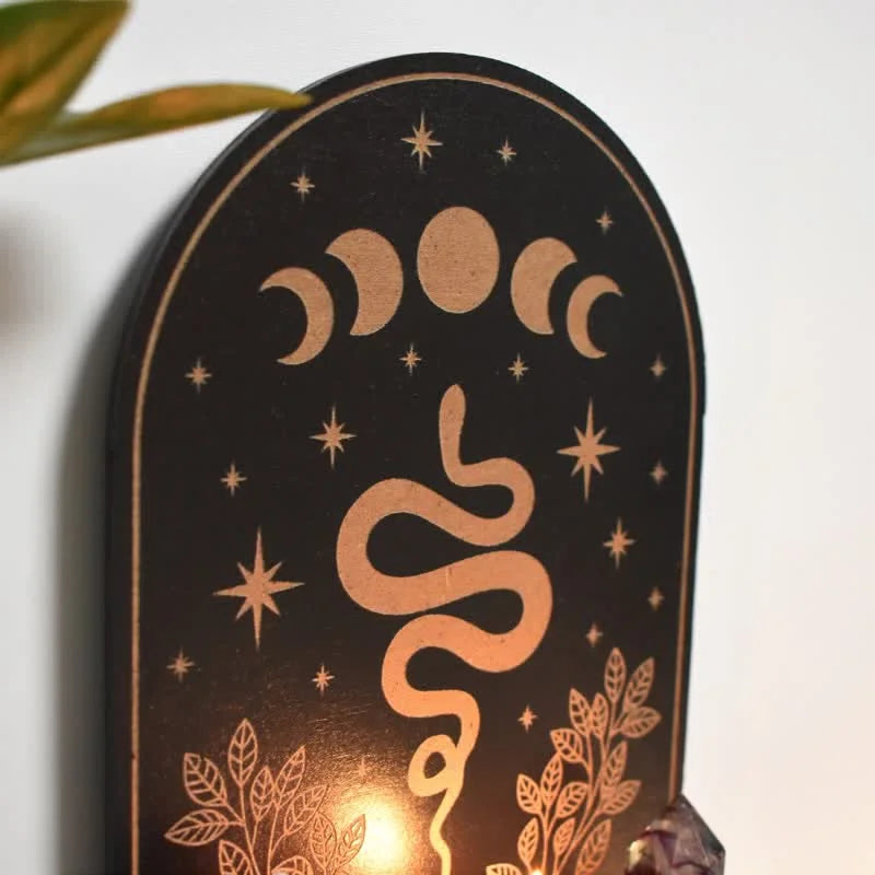 Reikistal Snake Moon Phase Altar Crystal Shelf
