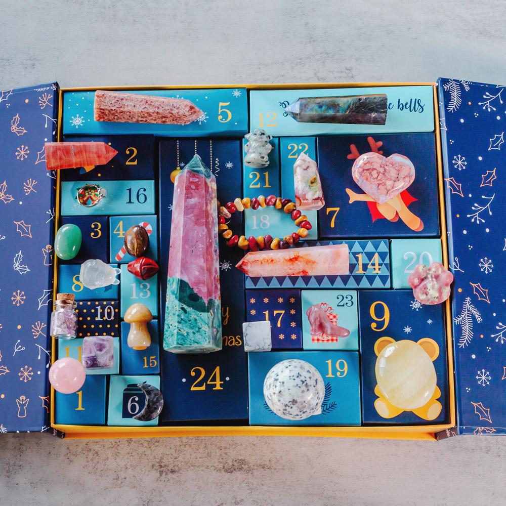 Christmas Countdown Natural Crystal Gift Box