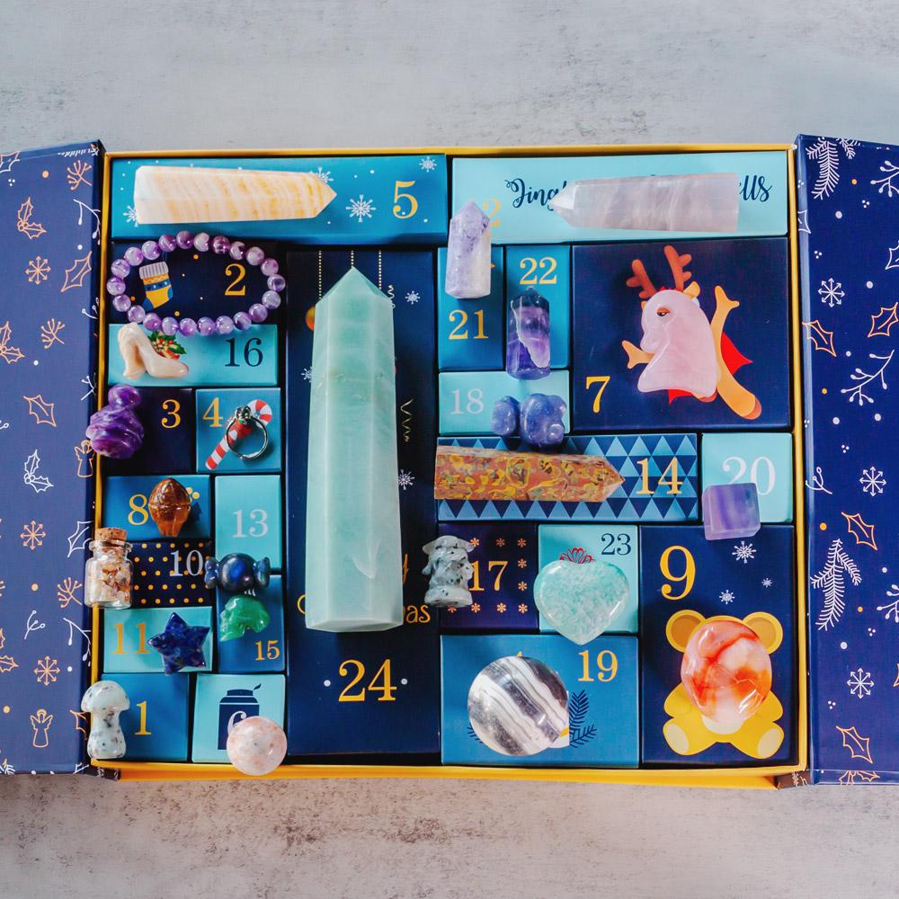 Christmas Countdown Natural Crystal Gift Box