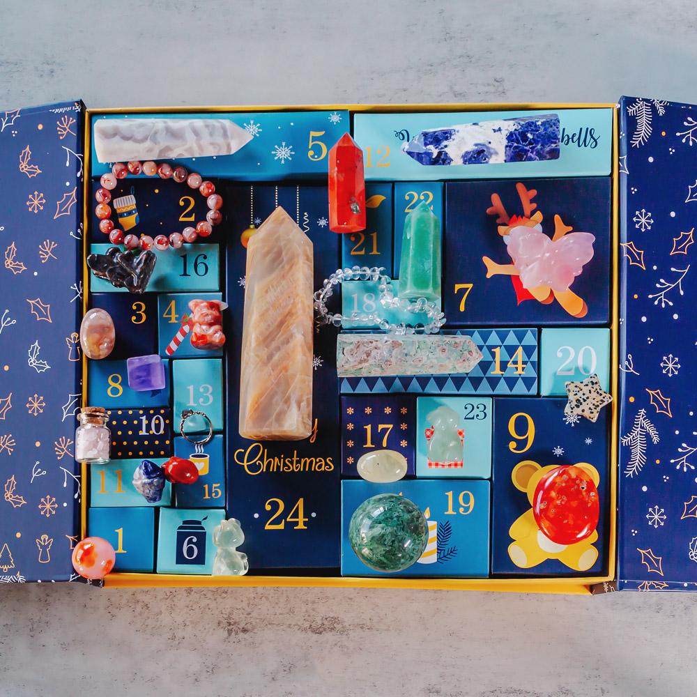 Christmas Countdown Natural Crystal Gift Box