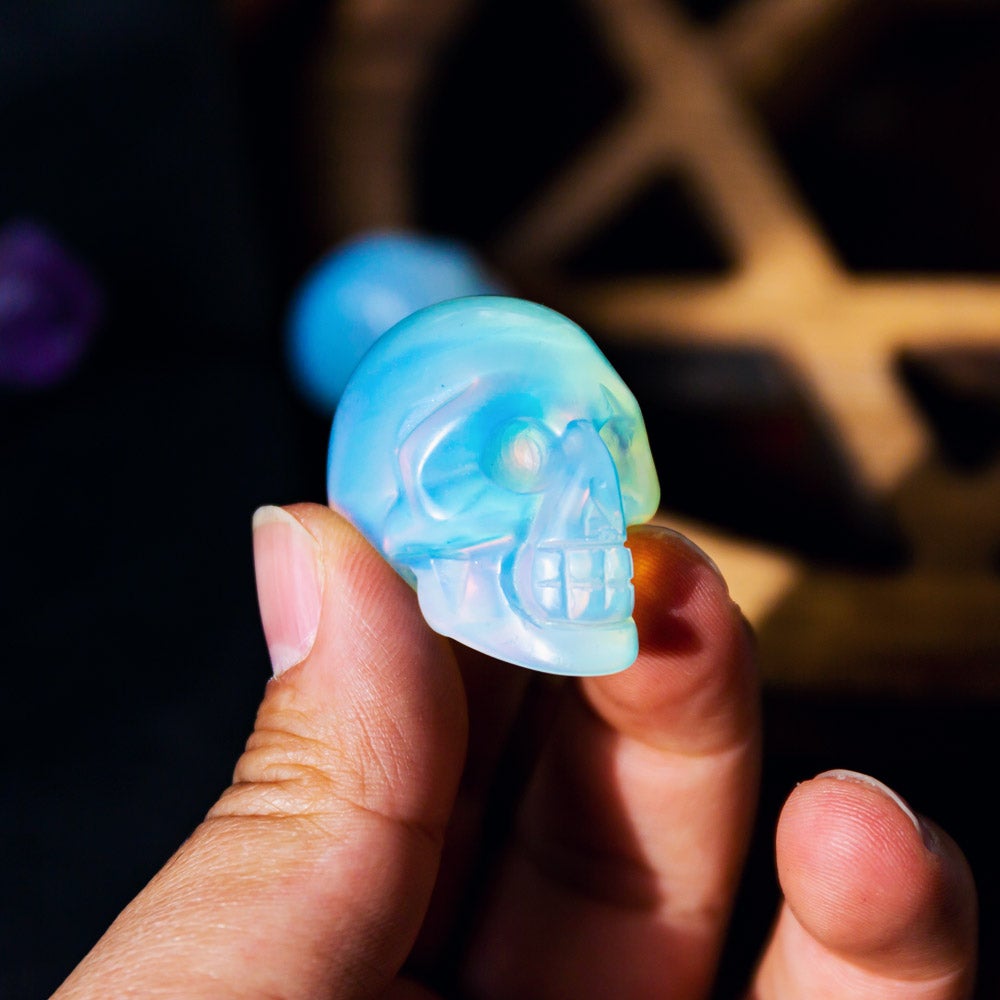 Reikistal 1.5” Opal Skull