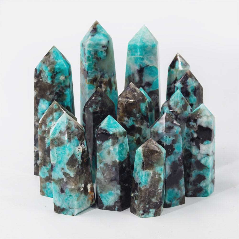 Reikistal Amazonite With Smoky Quartz Point