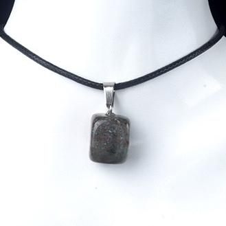 Natural Crystal Rough Polished Small Square Pendant