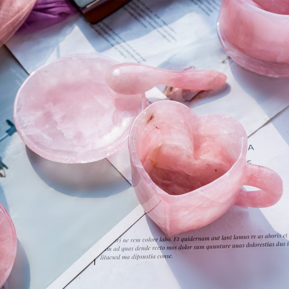 Rose Quartz Heart Cup/Mug