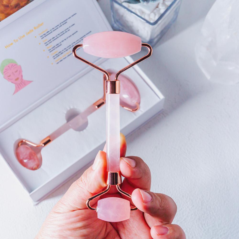 Reikistal Natural Healing Rose Quartz Set