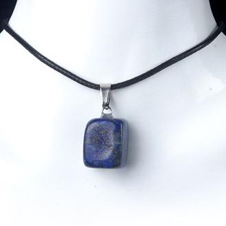 Natural Crystal Rough Polished Small Square Pendant