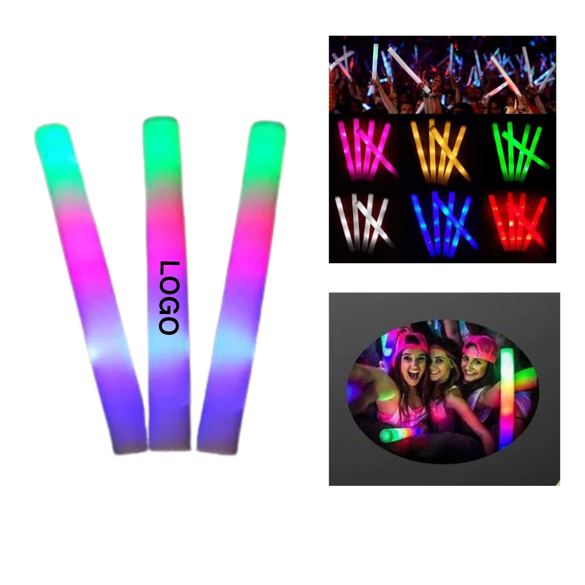 Glow Foam Pom Stick