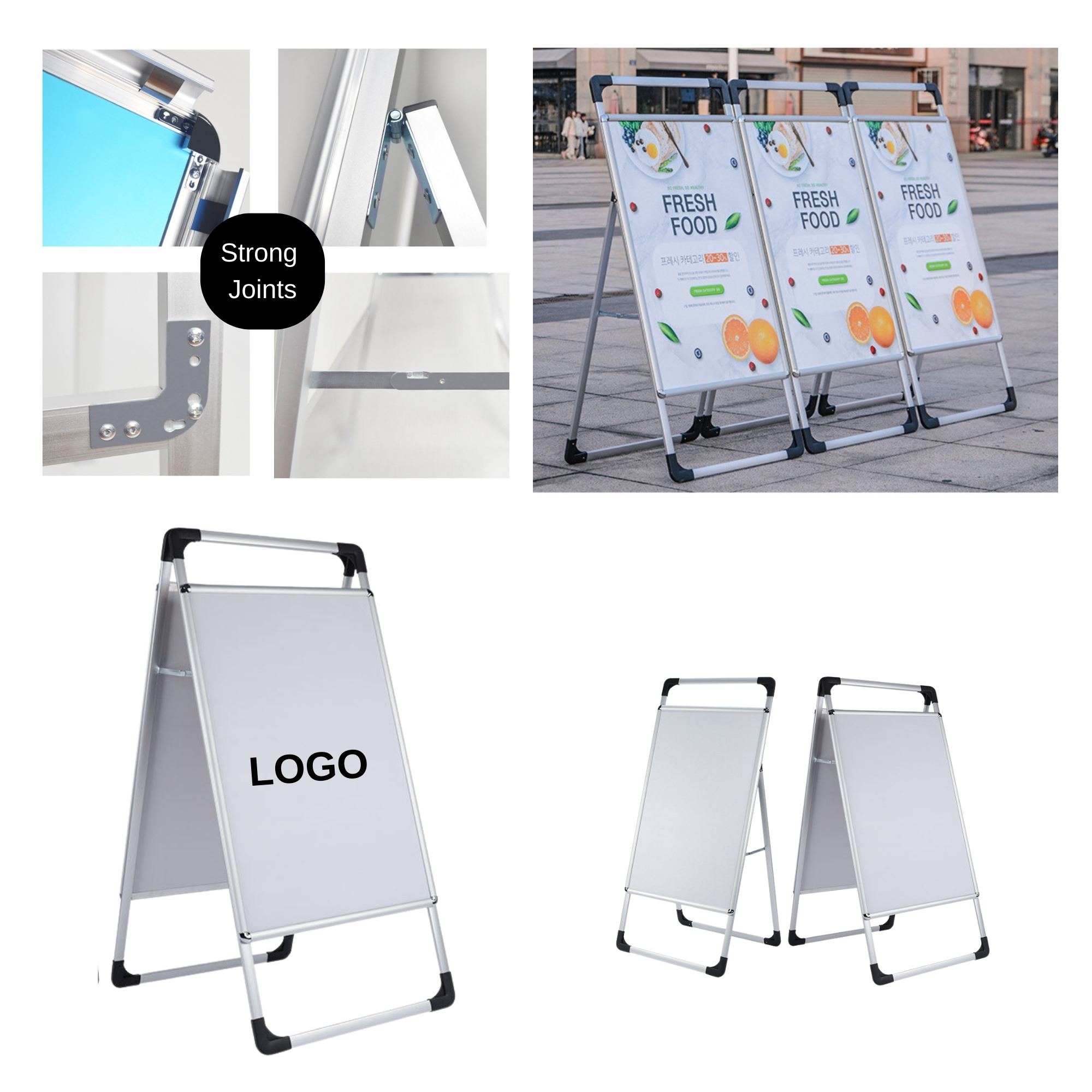 Portable Double-Sided Display Stand