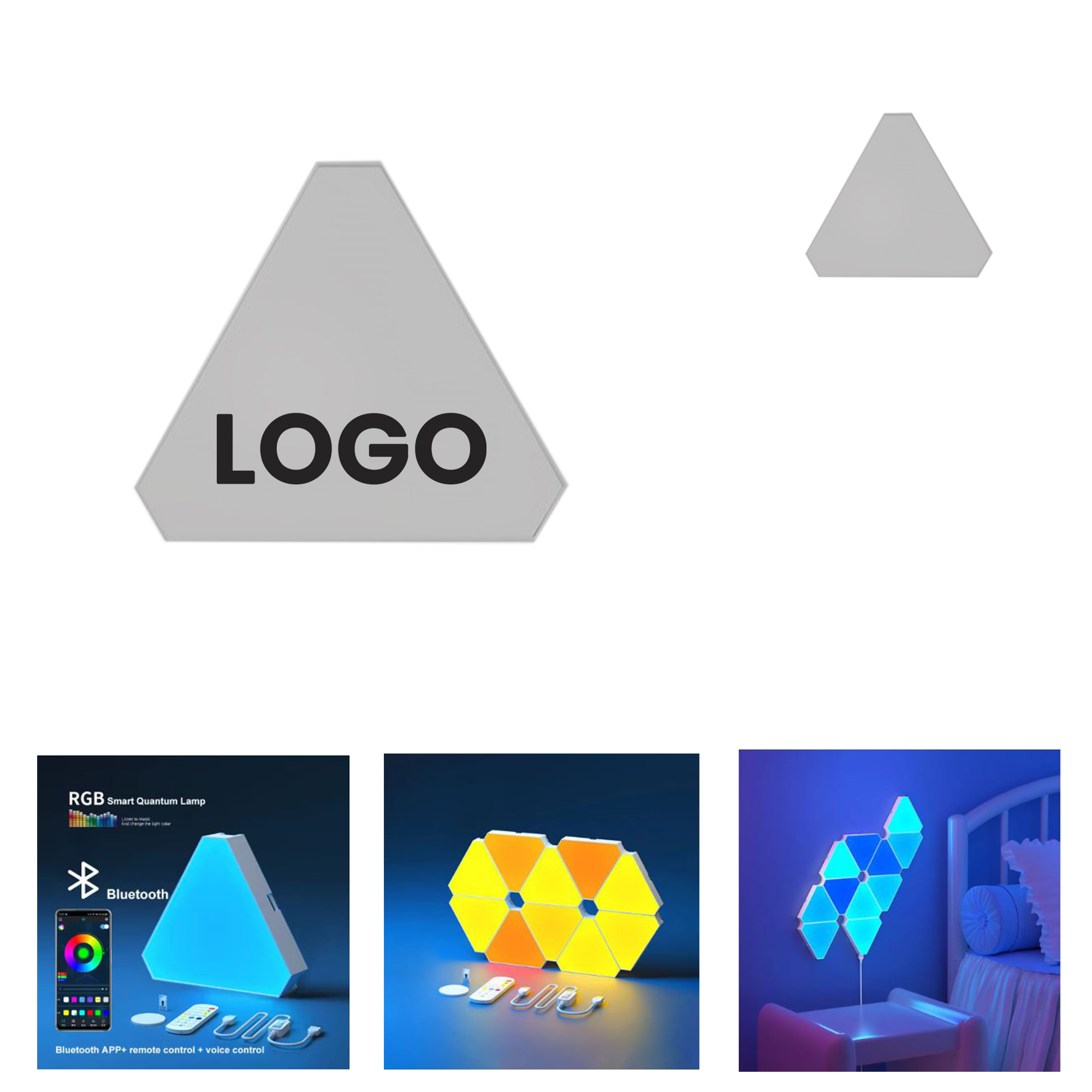  Triangle Wall Light with Remote Control