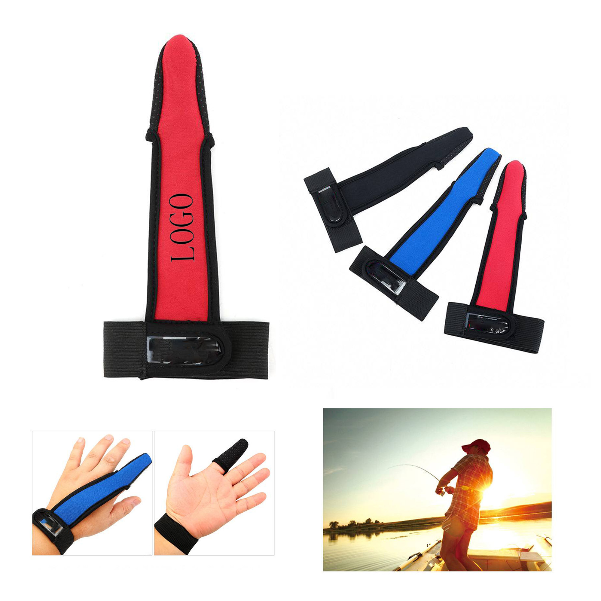 Single Finger Fishing Gloves (Size: 7.5 inches)