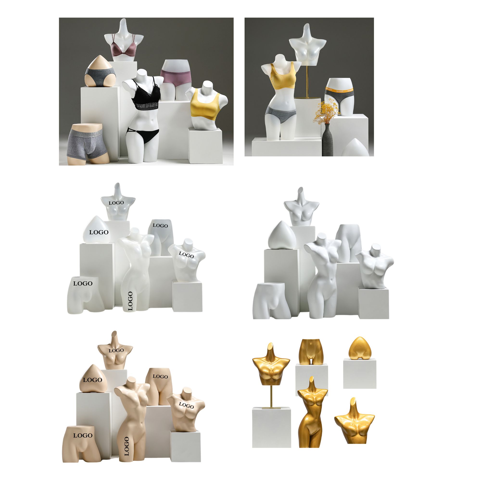 Child-sized clothing display model