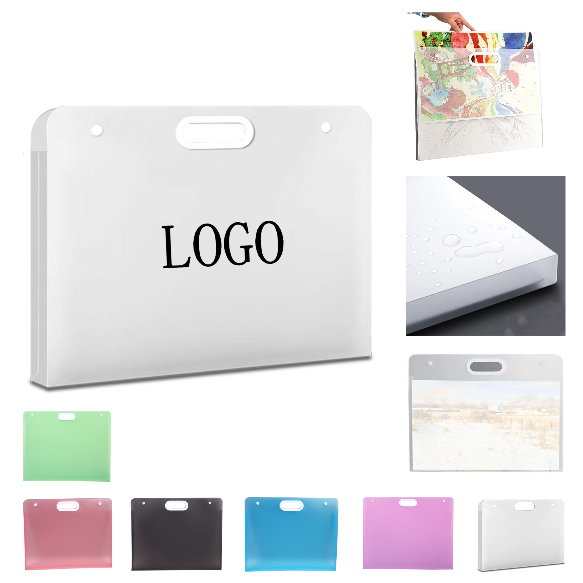 Premium Artistic Expression Student Portfolio Storage Bag & Sketchbook Organizer