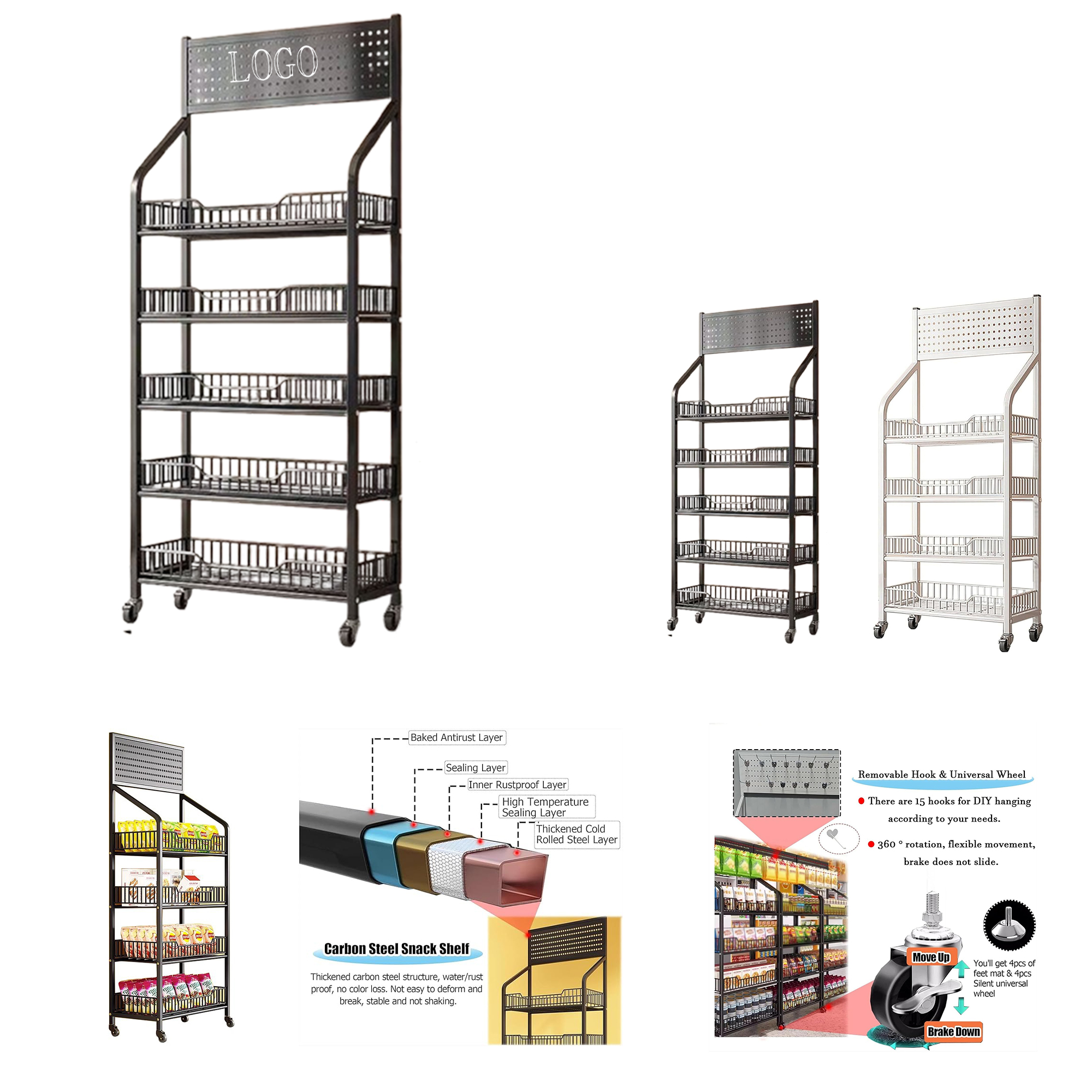 Multi-tier storage rack