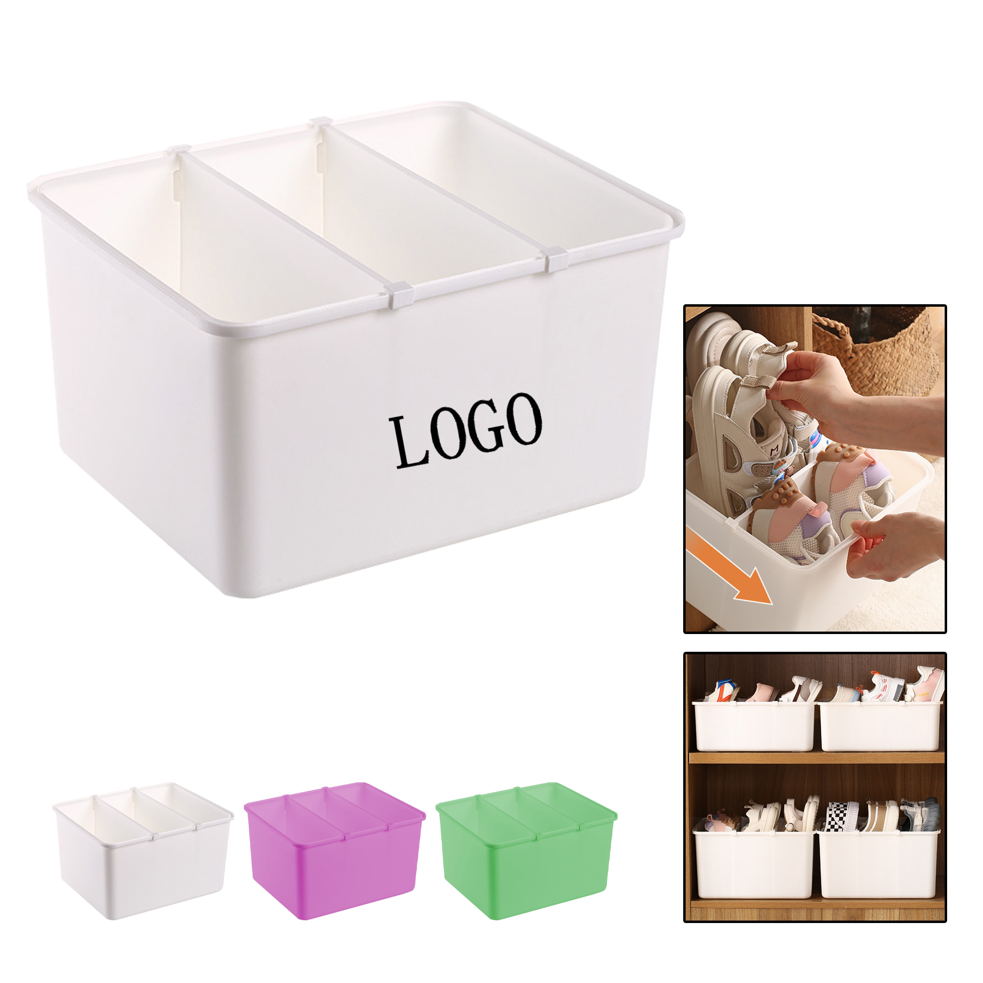 Shoe storage box, space-saving artifact