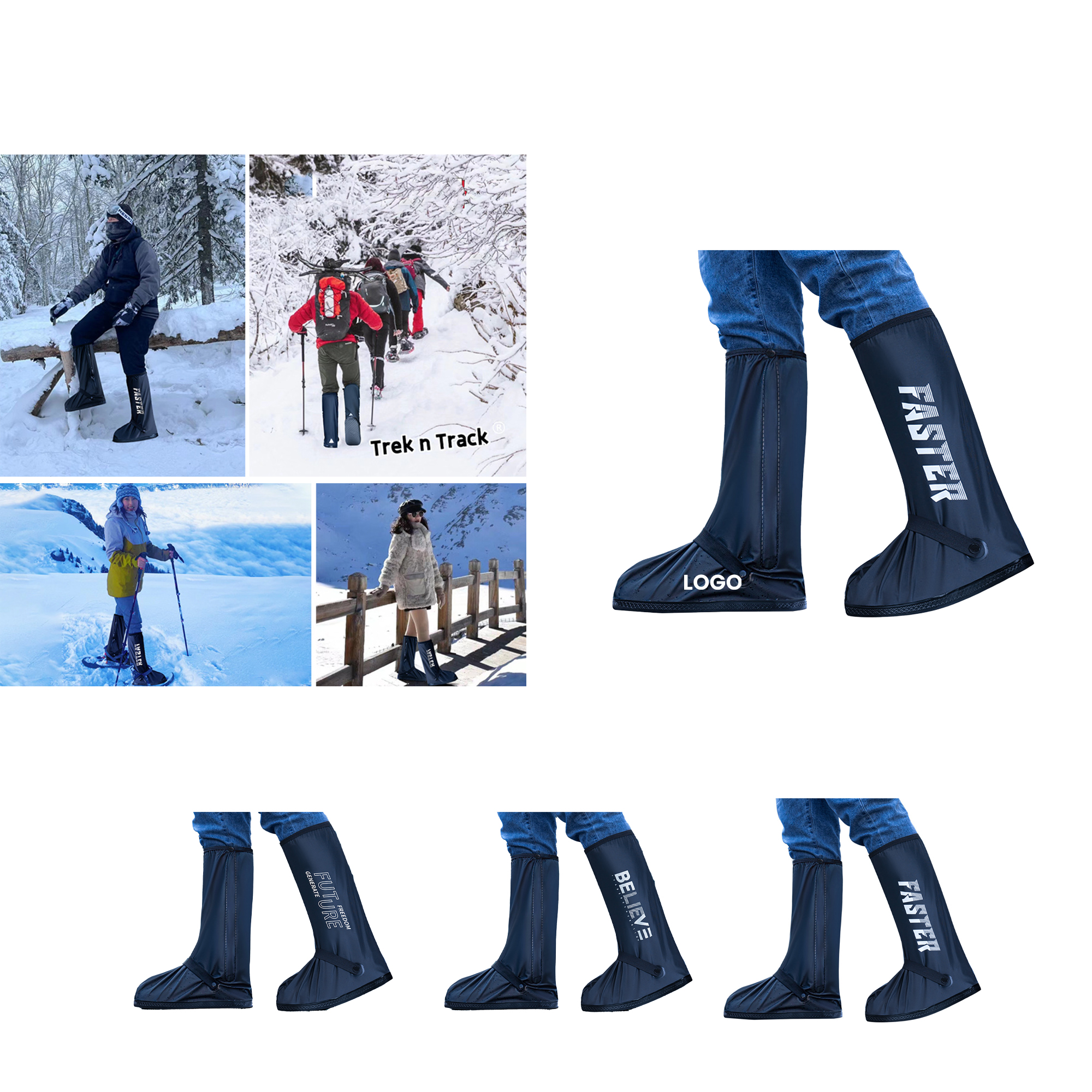 Anti-slip Foot High Waterproof Rain Boot Cover