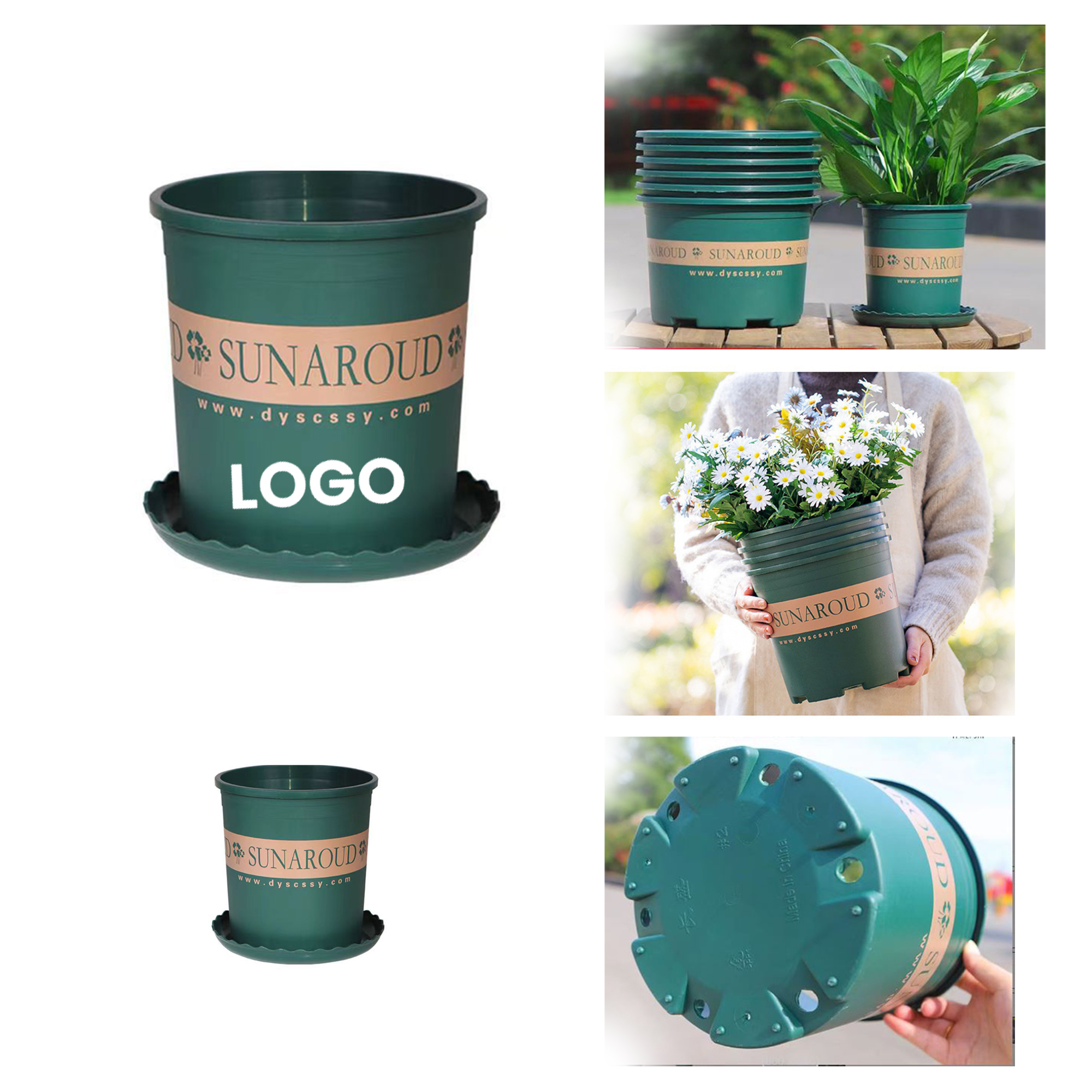 Plastic Gallon Planter Pots for Plants
