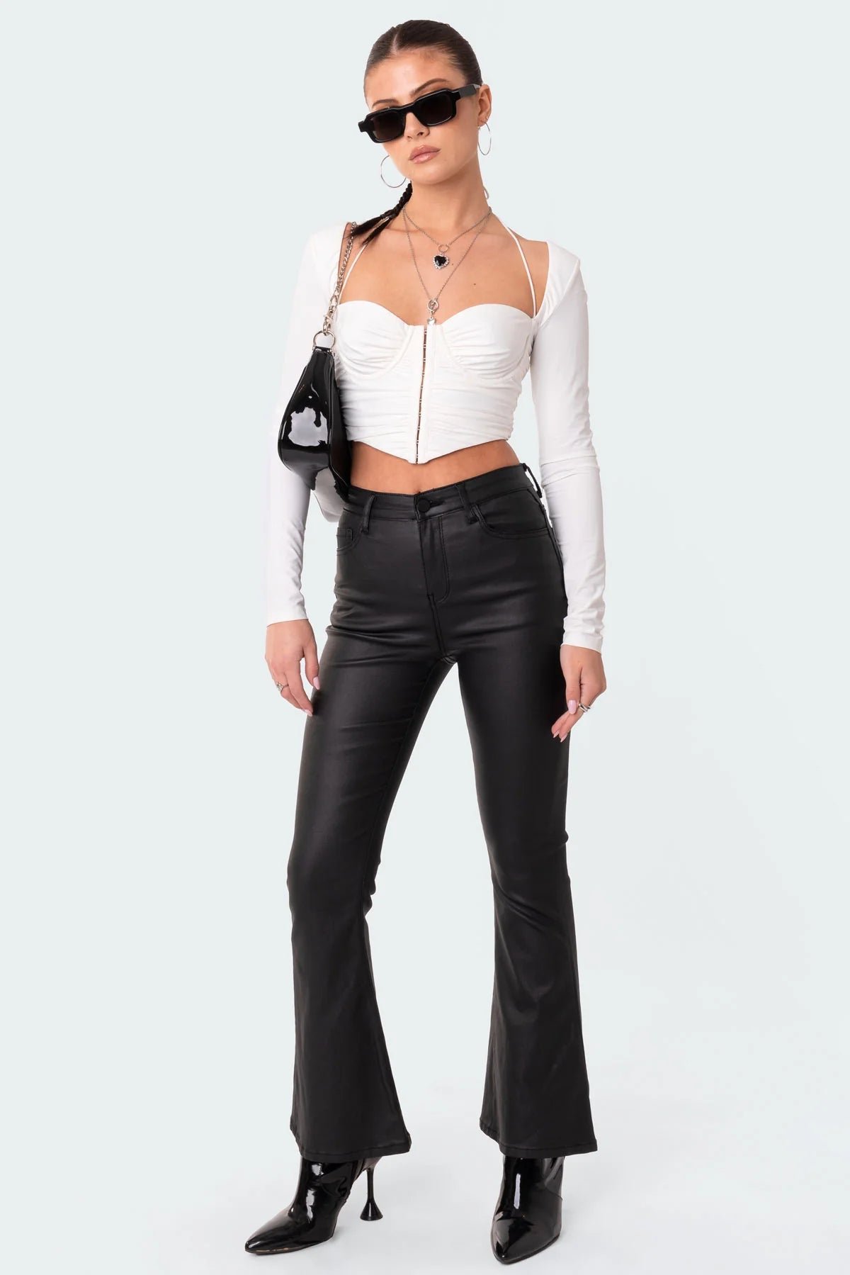 Leather Flare Jeans (Buy 2 Get Free Shipping)