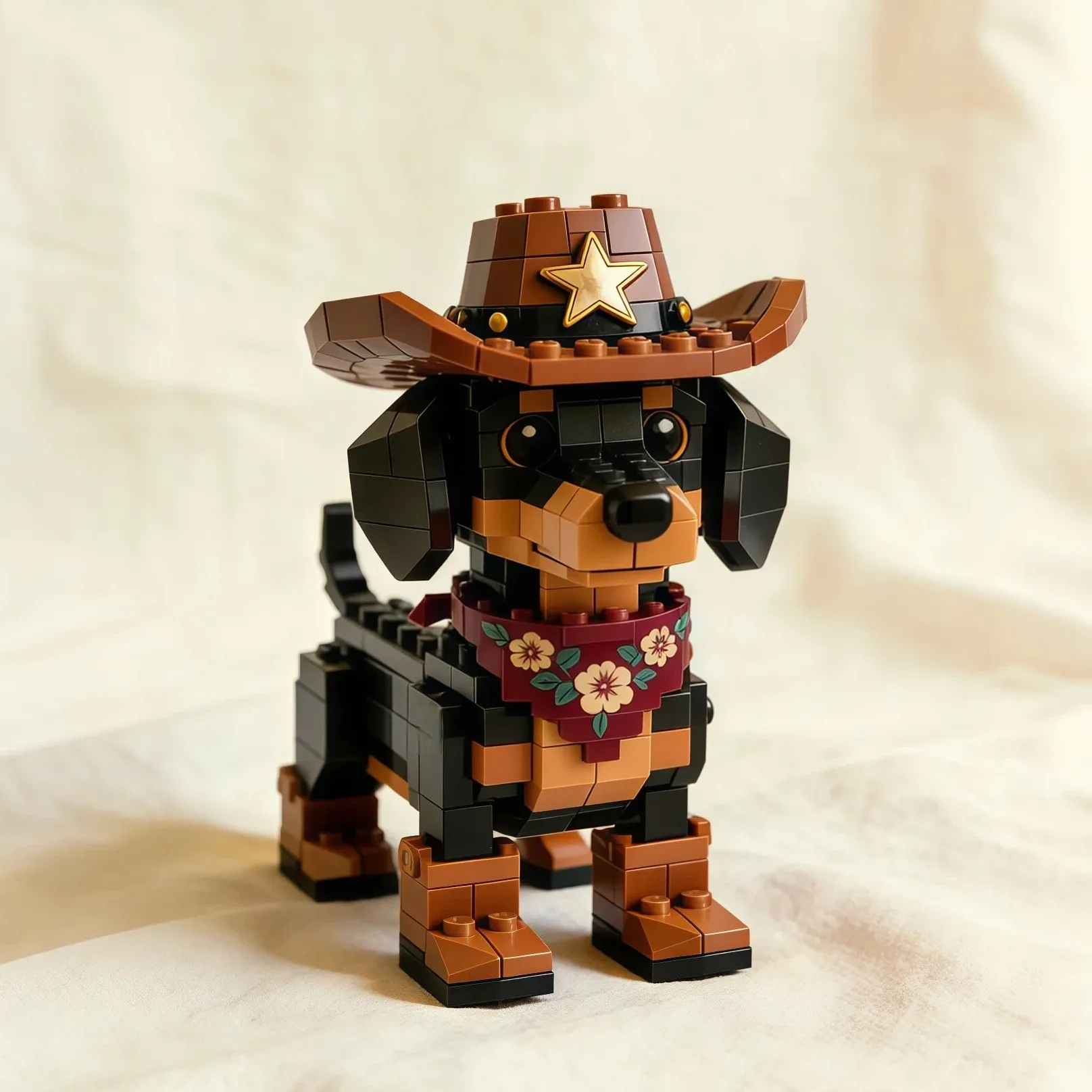 Cowboy Dachshund Building Blocks Set-Limited Edition🐶