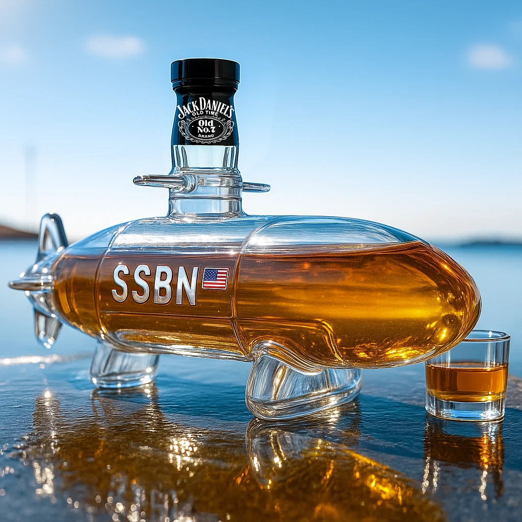 Navy SSBN Whiskey Submarine Bottle