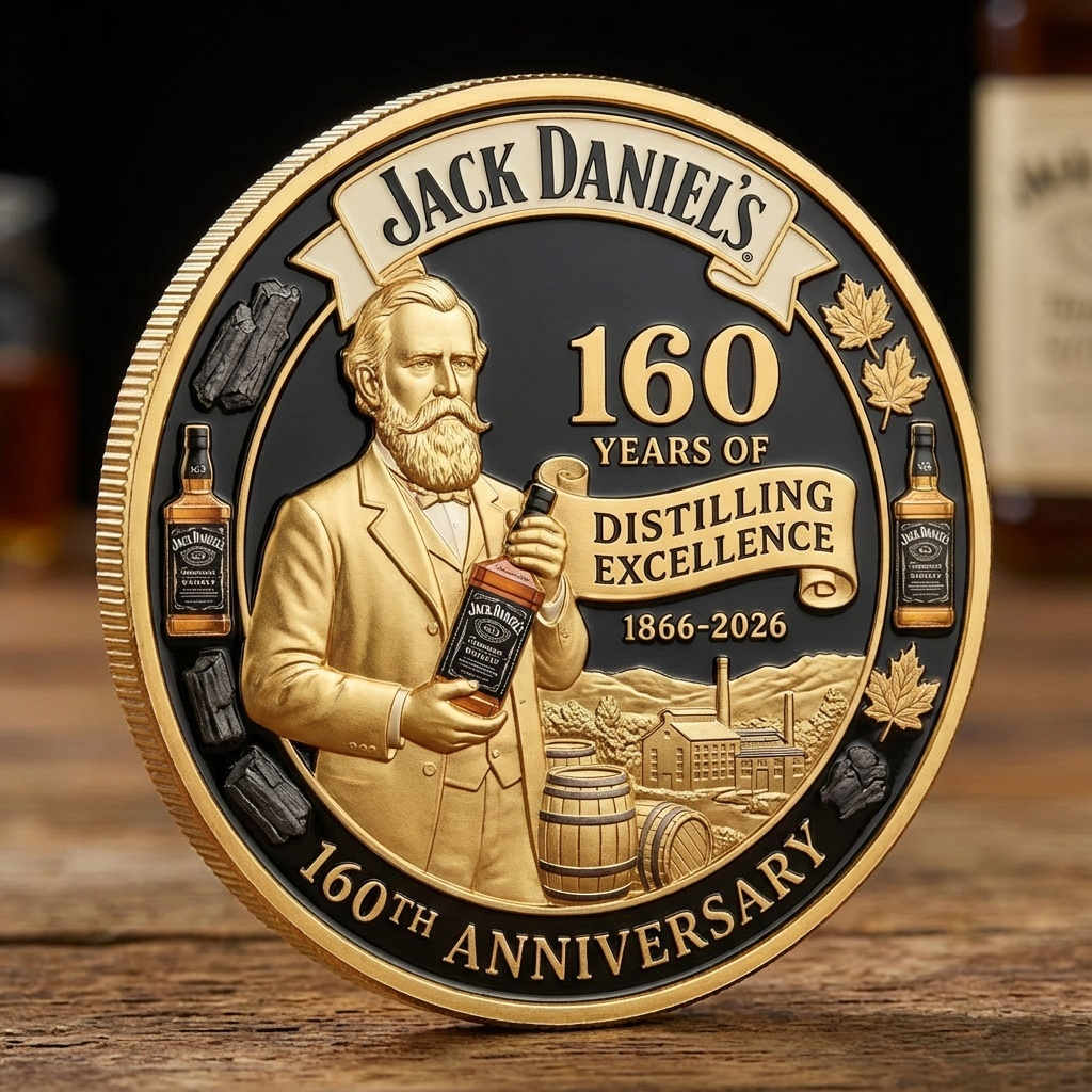 The Jack Daniel’s 160th Anniversary Challenge Coin