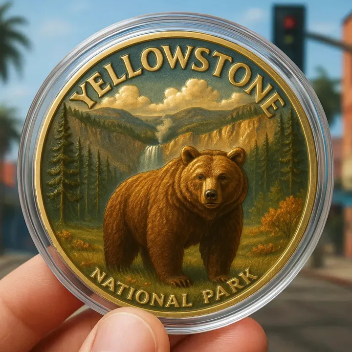 🔥Limited Edition🎁Yellowstone National Park Commemorative Coin