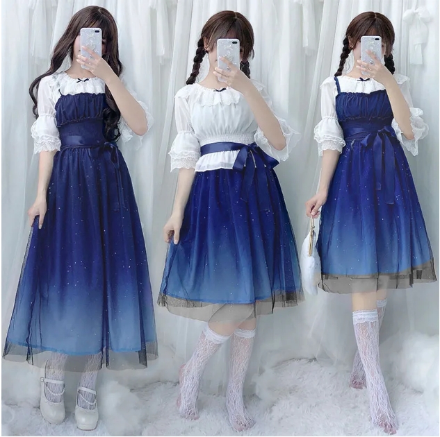 Kawaii Majestic Jellyfish Dress - Kawaii Fashion Shop  Cute Asian Japanese  Harajuku Cute Kawaii Fashion Clothing