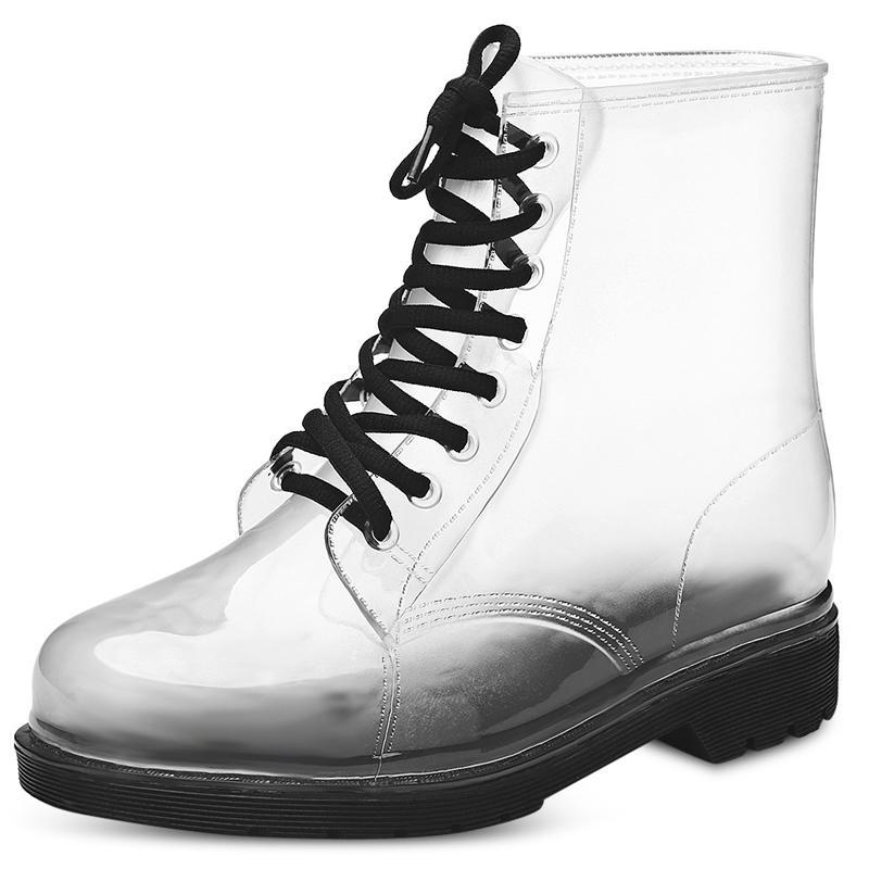 Transparent martin clearance rain boots