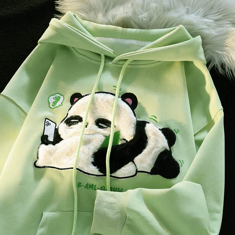 Panda Roll Sweatshirt, Oversize Panda Lover Sweater, Unisex